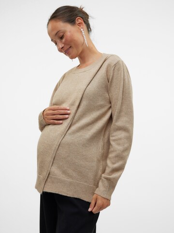MAMALICIOUS Sweater 'MLNEWANNE' in Brown