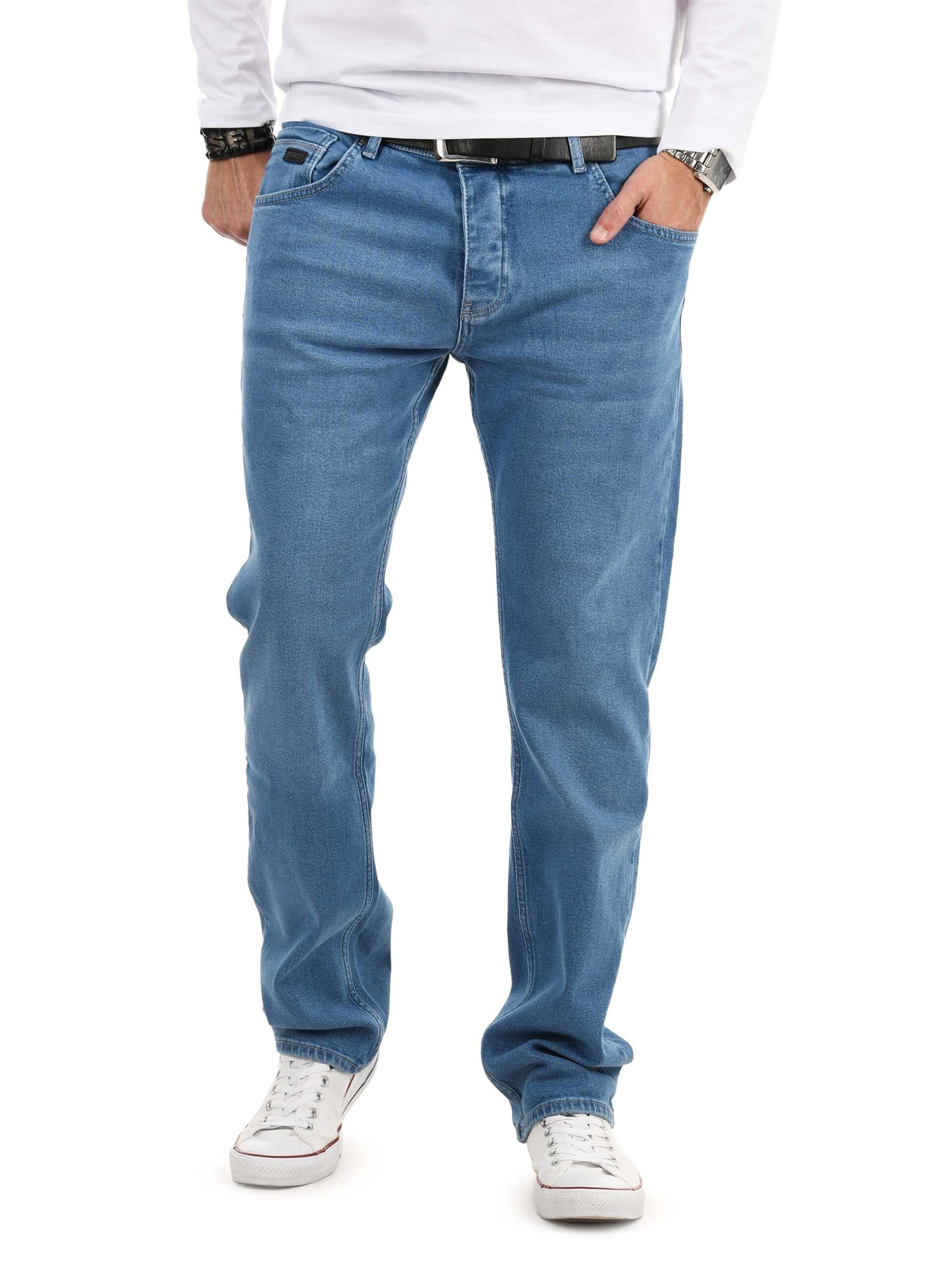 Alessandro Salvarini Regular Jeans in Blue: front