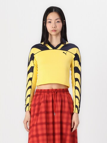 Maglia trikot 'Road To Unity' di PUMA in giallo: frontale
