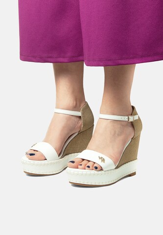 U.S. POLO ASSN. Sandale 'Aylin' in Weiß