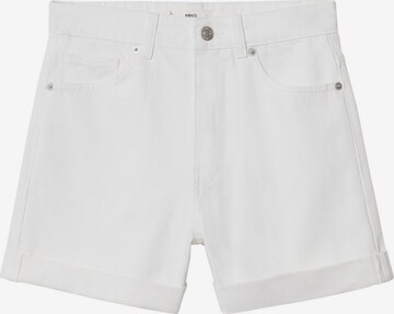 MANGO Regular Jeans 'Mom80' in White: front