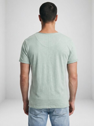 Antargo Shirt 'Basic Open Edge' in Green