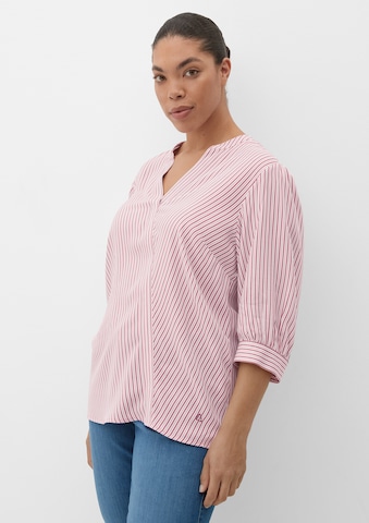 TRIANGLE Blouse in Roze: voorkant