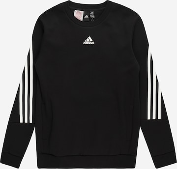 ADIDAS SPORTSWEAR Sportsweatshirt 'Future Icons 3-Stripes' in Schwarz: predná strana