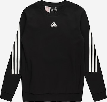 Felpa sportiva 'Future Icons 3-Stripes' di ADIDAS SPORTSWEAR in nero: frontale