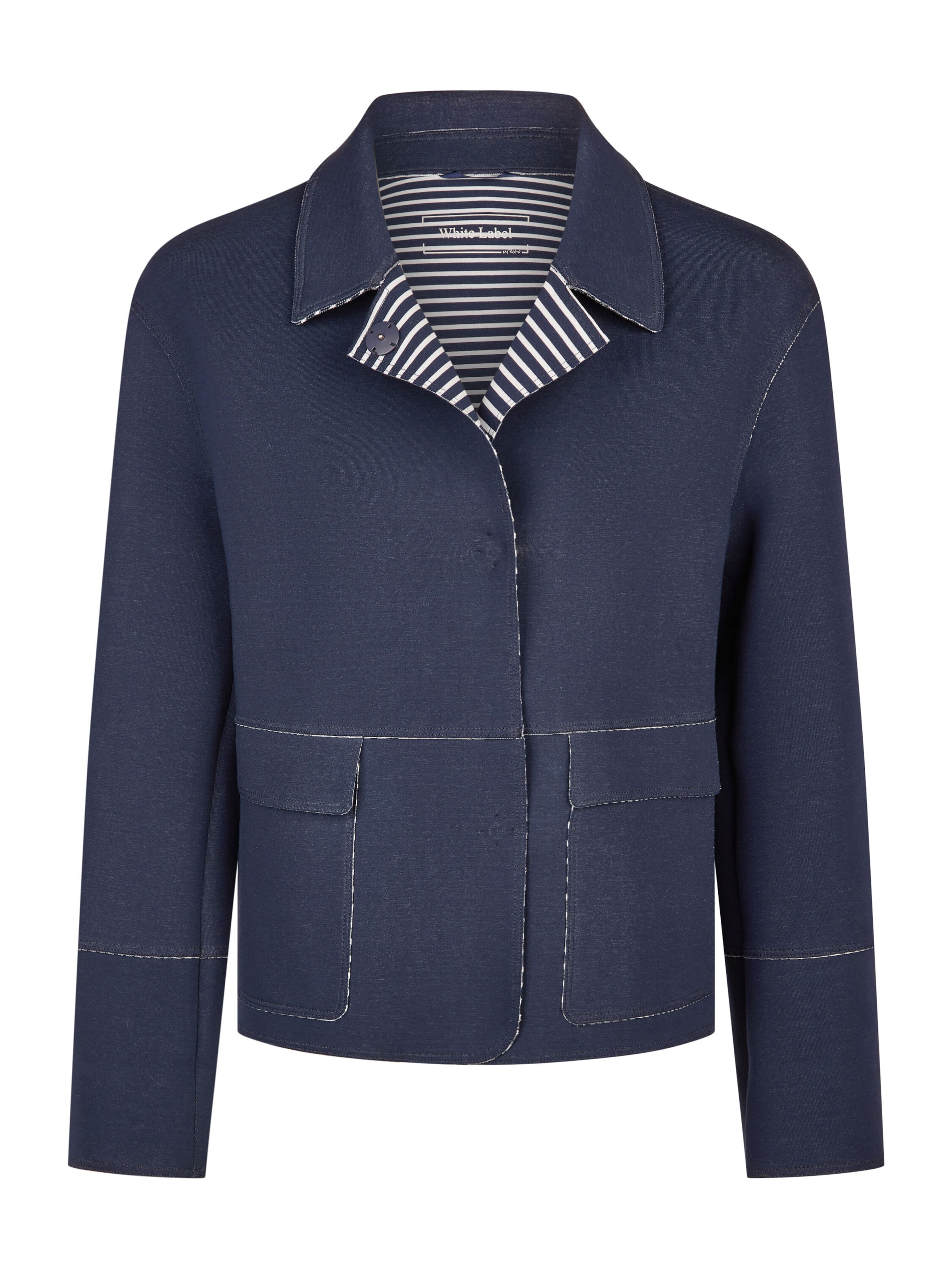 White Label Between-Season Jacket in Blue: front