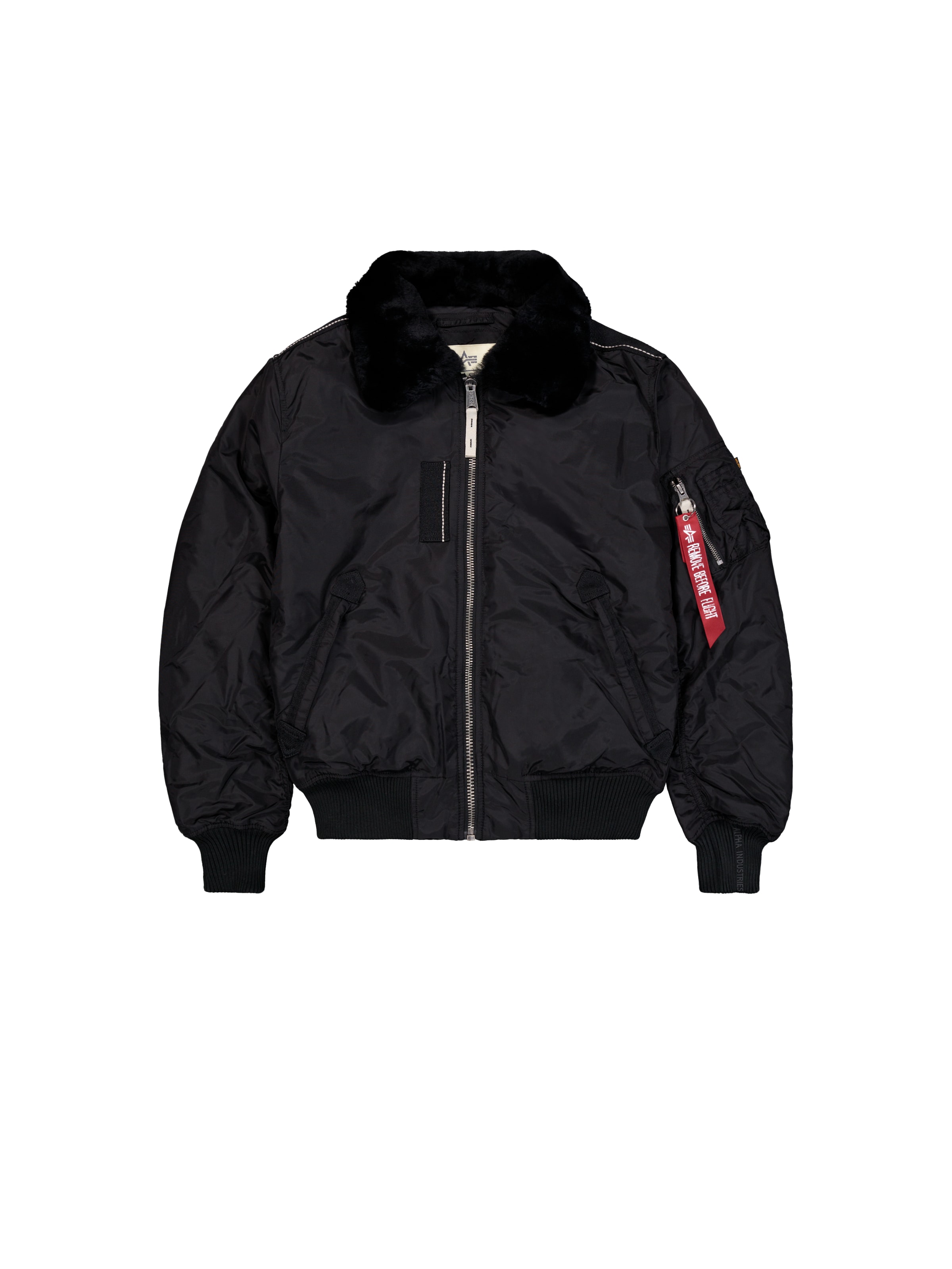 ALPHA INDUSTRIES Between-Season Jacket 'Injector III' in Black: front