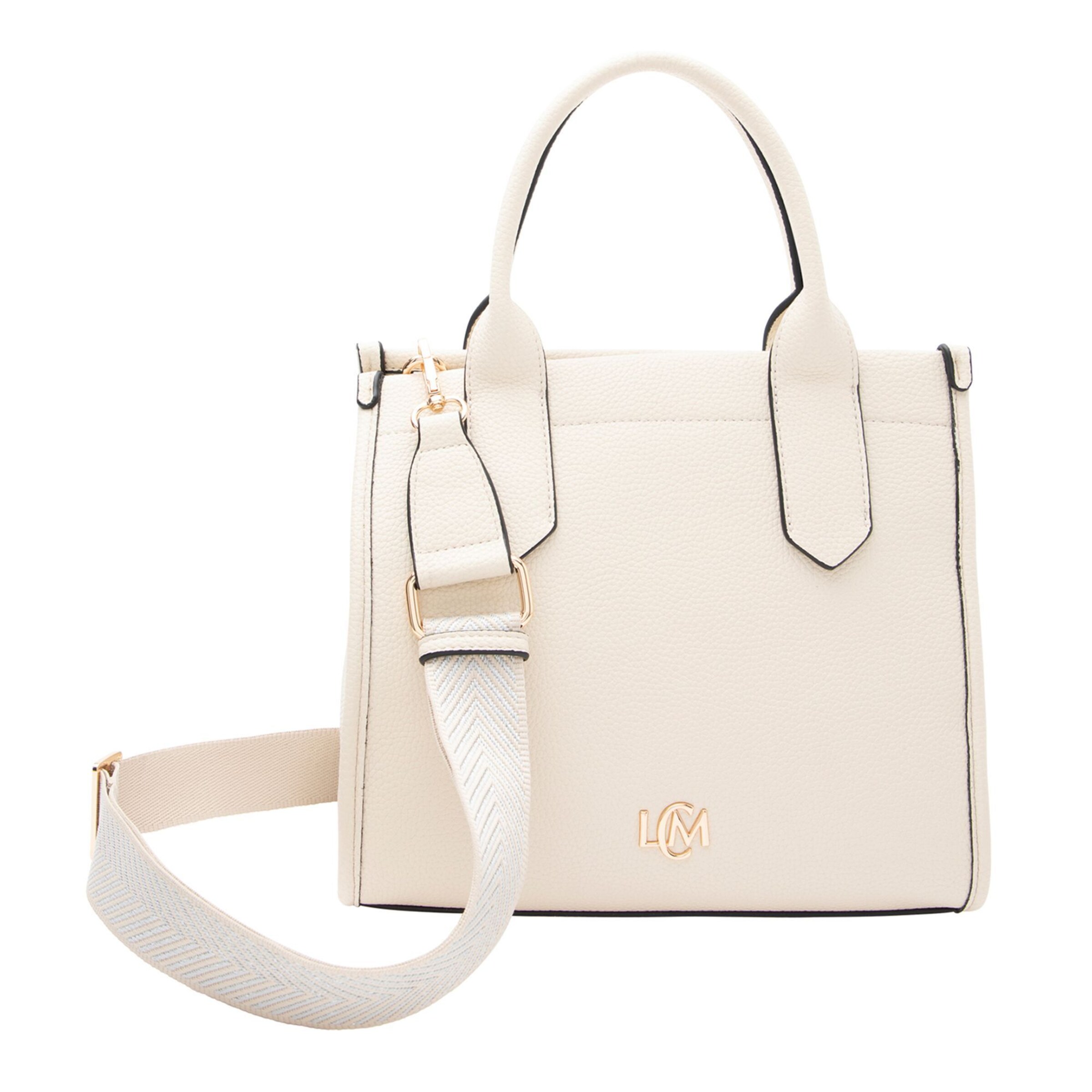 L.CREDI Handtasche 'Phemia' in Beige: Vorderseite