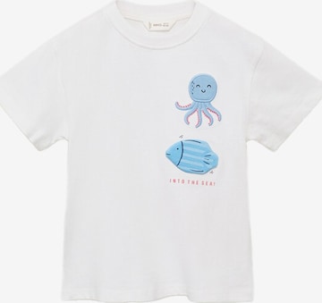 MANGO KIDS Paita 'PULPO' värissä valkoinen: etupuoli