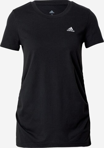 ADIDAS SPORTSWEAR Funktionsbluse 'Essentials' i sort: forside