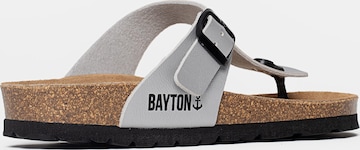 Bayton T-Bar Sandals 'Mercure' in Grey