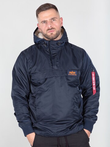 Regular fit Geacă de primăvară-toamnă 'HPO Anorak' de la ALPHA INDUSTRIES pe albastru: față