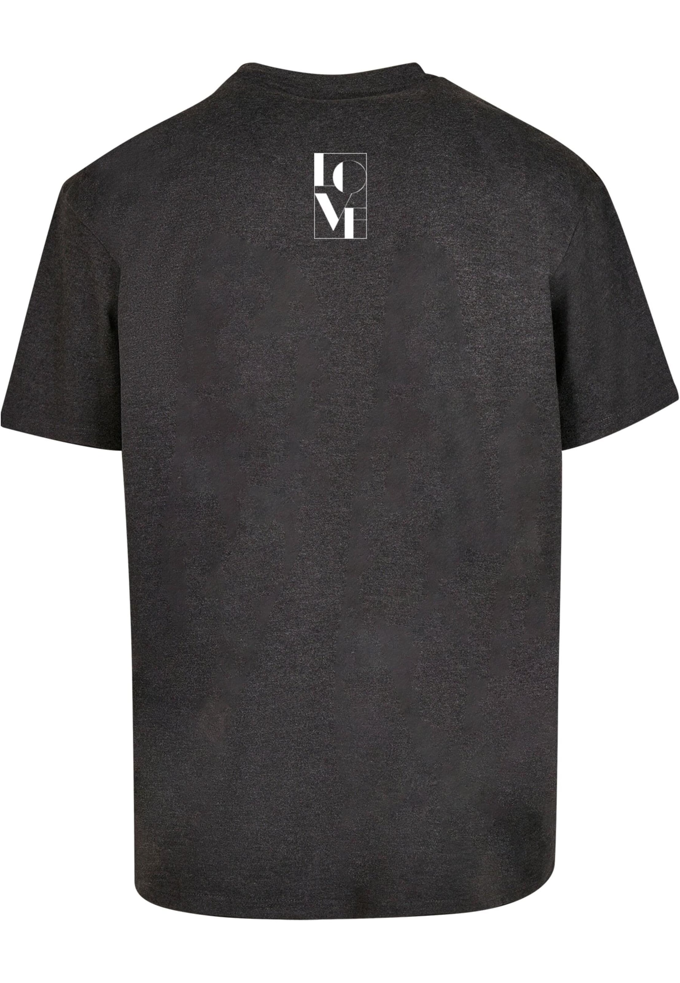 T-Shirt 'Love' Merchcode en gris