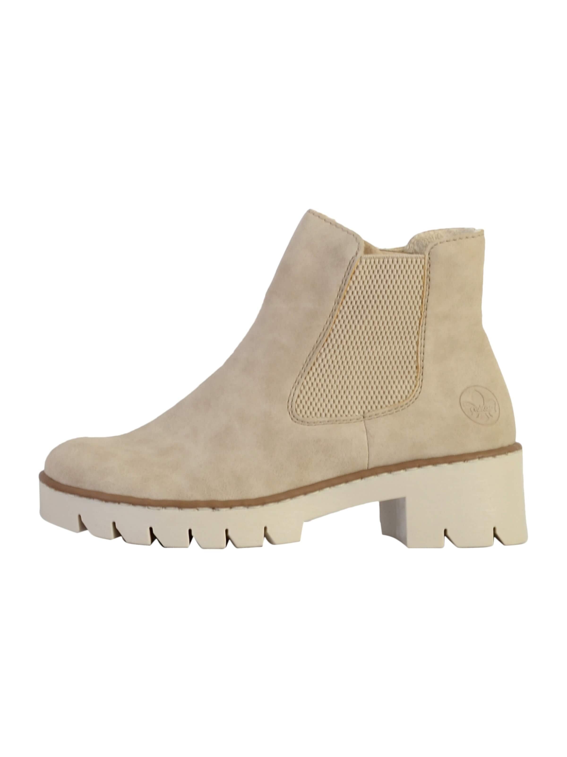 Rieker Enkellaarsje in Beige: voorkant