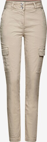 CECIL Slim fit Cargo Pants 'Cecil' in Beige: front