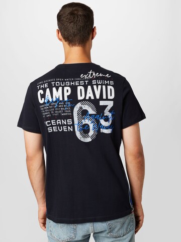 CAMP DAVID Shirt 'Ocean´s Seven I' in Blauw