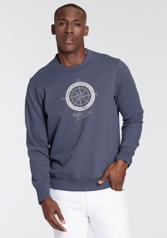 DELMAO Sweatshirt in Blau: Vorderseite