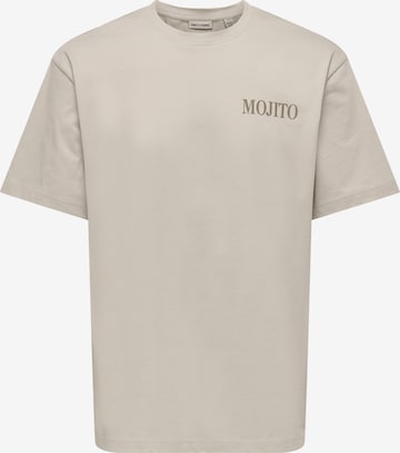 T-Shirt 'ONSFRED' Only & Sons en gris : devant