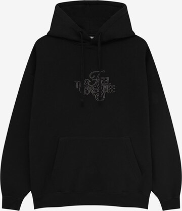 Pull&Bear Sweatshirt in Schwarz: predná strana