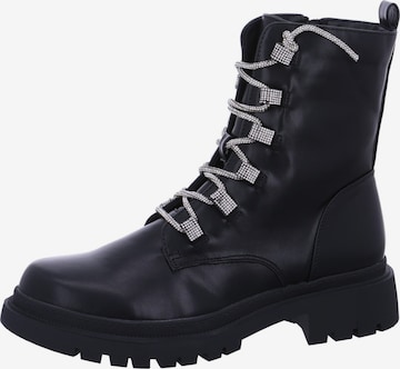 LA STRADA Ankle Boots 'La Strada Schnürstiefel Schwarz' in Schwarz: Vorderseite