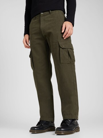 Wide Leg Pantalon cargo 'NEIVA' Pegador en vert : devant