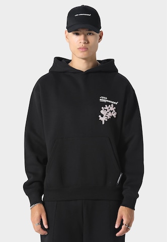 Sweat-shirt 'Sakura Wave' Irasuto Studios en noir : devant