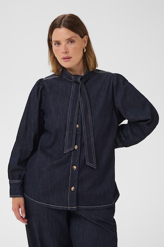 KAFFE CURVE Shirt in Blue: front