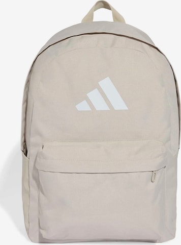 ADIDAS PERFORMANCE Sports backpack 'Classic' in Beige: front