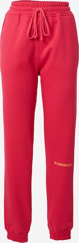 Effilé Pantalon Public Desire en rose : devant