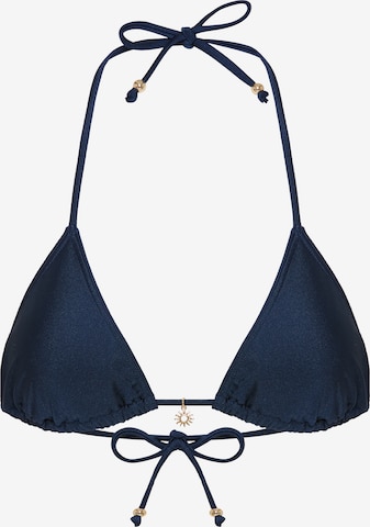 LSCN by LASCANA Triangel Bikinitop in Blau: Vorderseite
