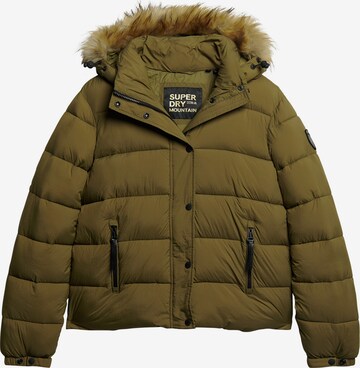 Superdry Winter Jacket in Green: front