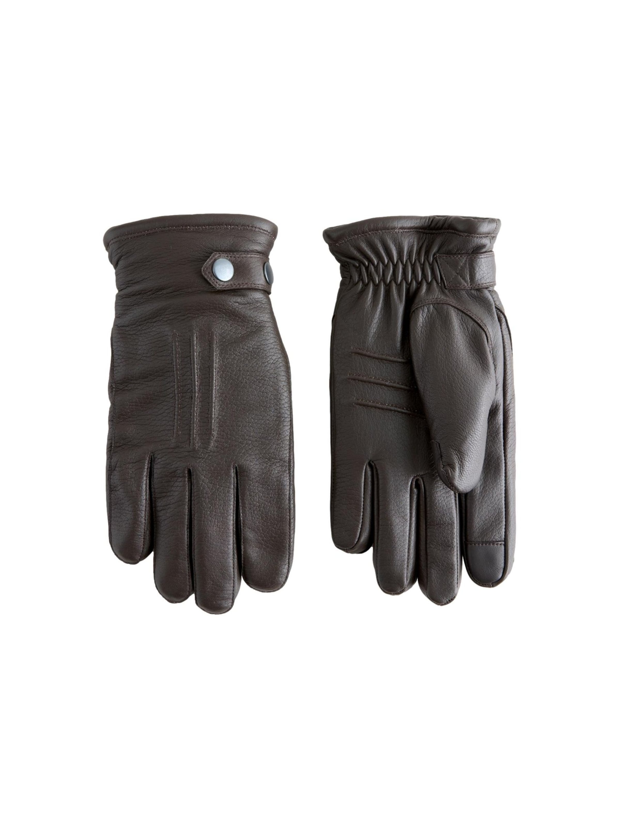 Next Fingerhandschuhe in Braun: Vorderseite