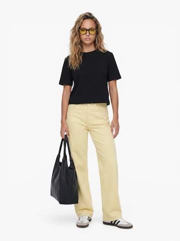 VERO MODA Wide leg Jeans 'VMTessa' in Yellow