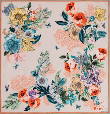 Roeckl Shawl 'PAISLEY & FLOWERS NICKY' in Orange: front