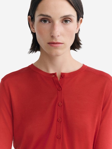 Thinking MU Knit cardigan in Red: front