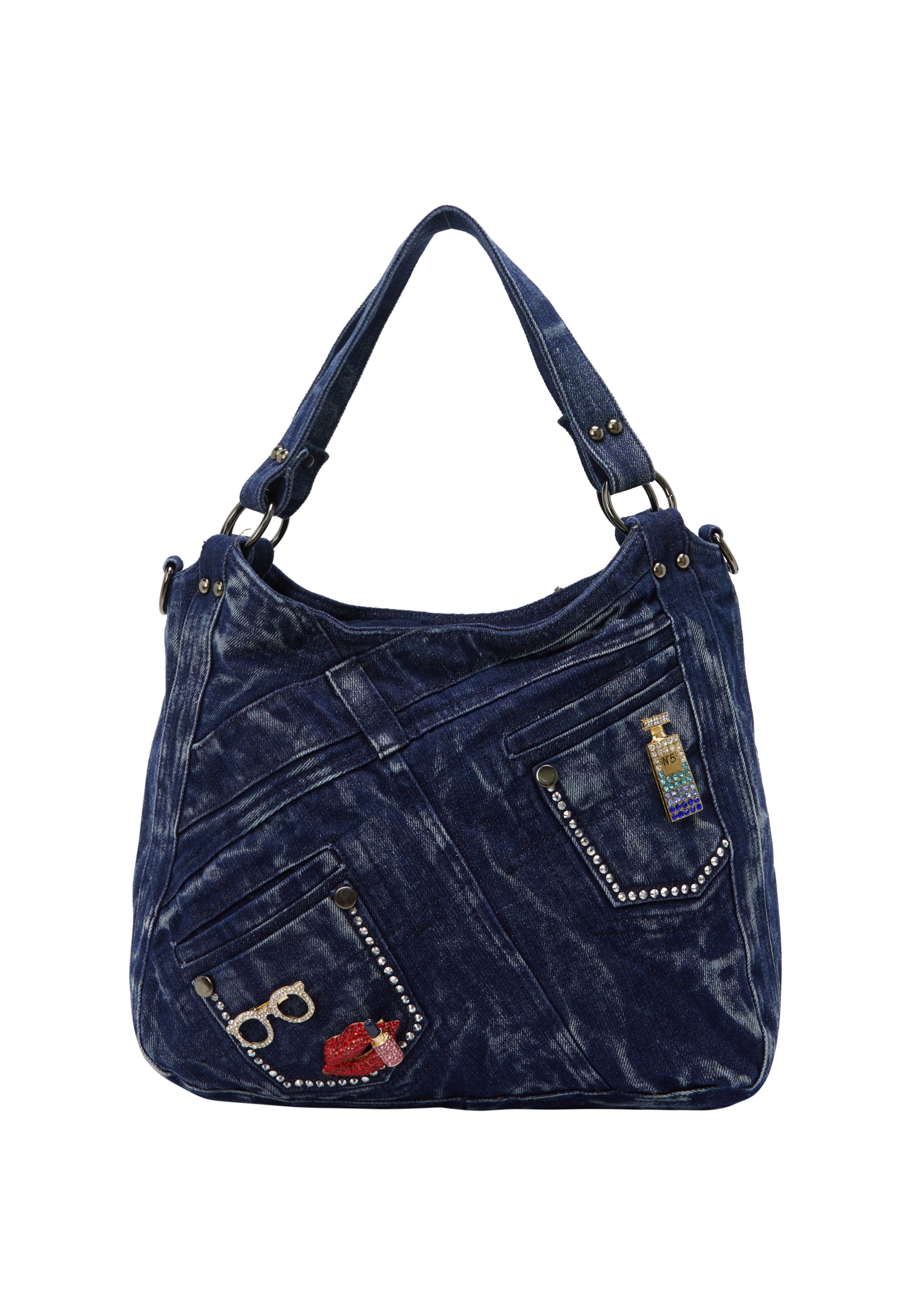 myMo ROCKS Shopper - Modrá: predná strana