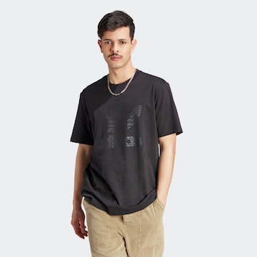 T-Shirt ADIDAS ORIGINALS en noir : devant