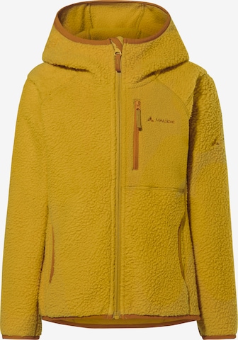 VAUDE Athletic Fleece Jacket 'Torridon' in Yellow: front