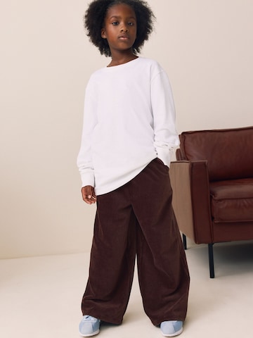 Wide leg Pantaloni de la Next pe maro