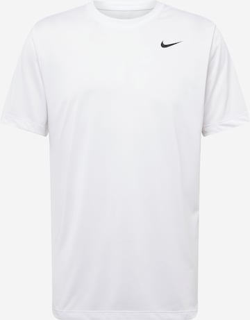 NIKE - Camiseta funcional en blanco: frente