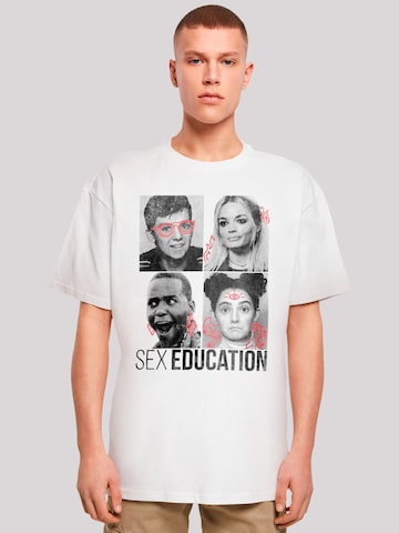 T-Shirt 'Sex Education Class Photos Netflix TV Series' F4NT4STIC en blanc : devant