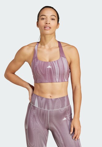 ADIDAS PERFORMANCE Bralette Sports bra 'Powerimpact' in Purple: front