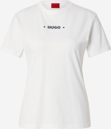 HUGO Red Shirt 'Damacia 1' in Wit: voorkant