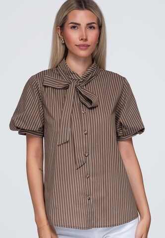 Chemisier Ombre en marron : devant