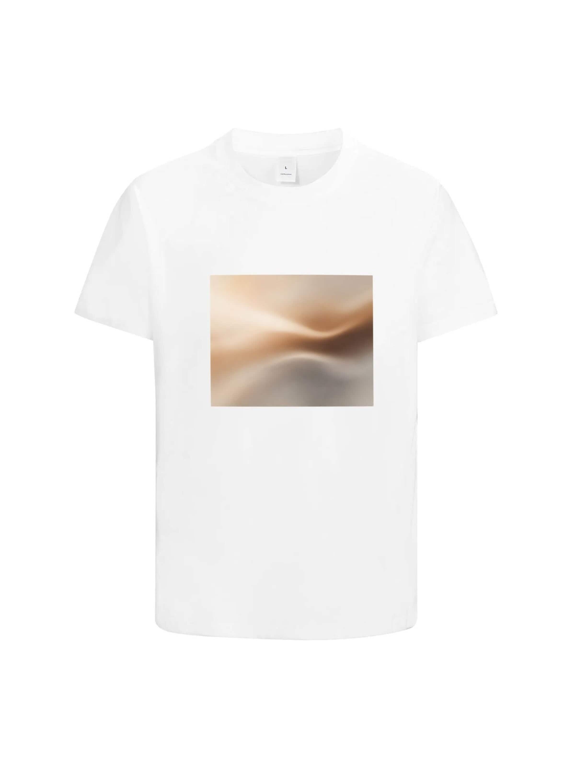 HUSKSWARE Shirt 'T-Shirt mit Motivprint' in White: front