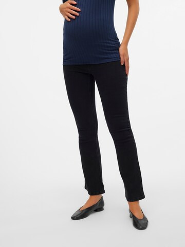 MAMALICIOUS Flared Jeans in Black: front
