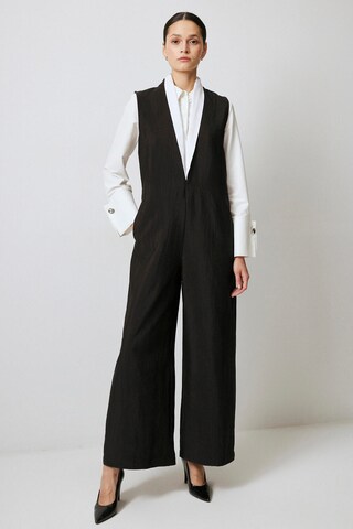 Touche Prive Jumpsuit in Schwarz: Vorderseite