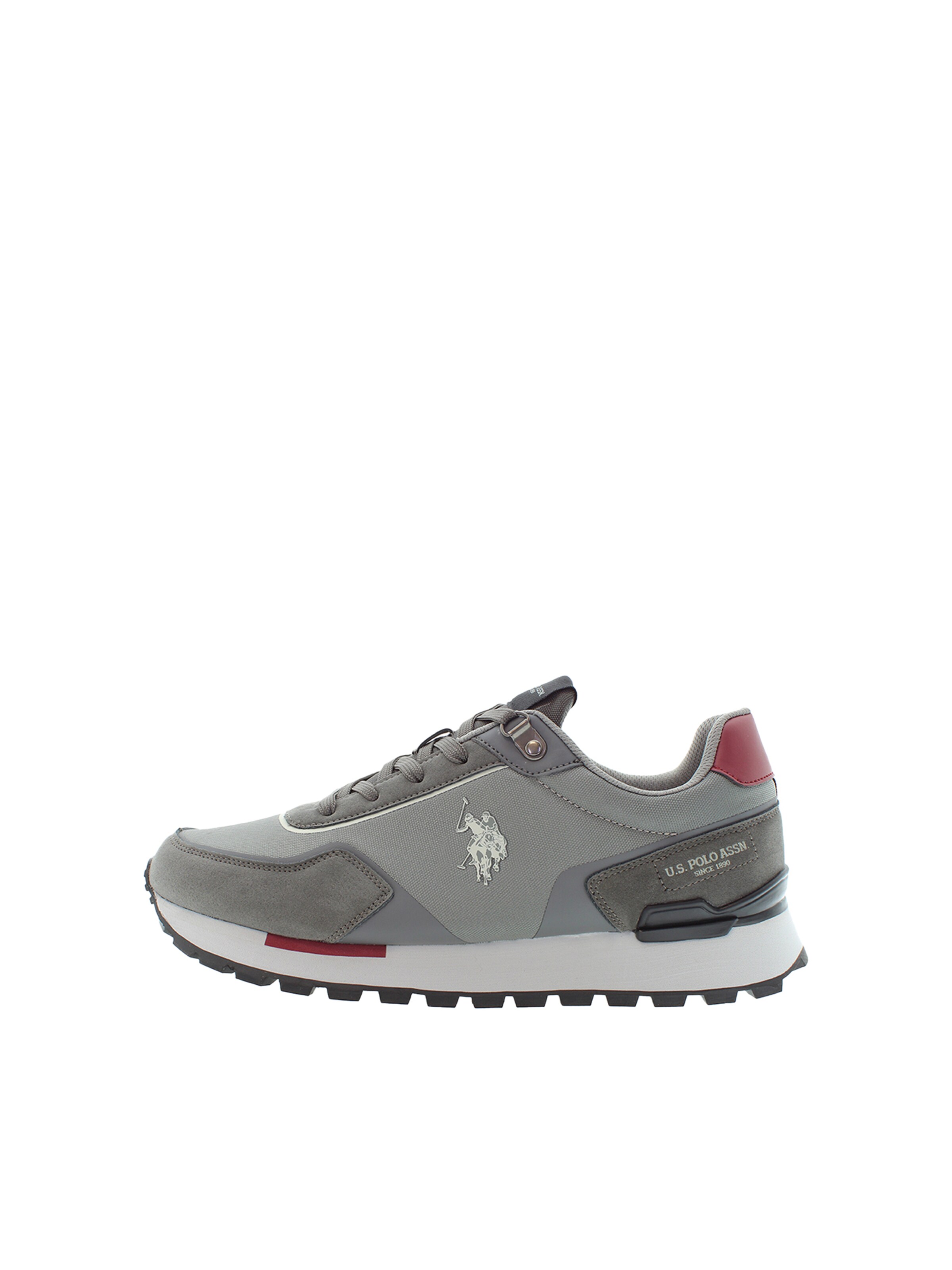U.S. POLO ASSN. Sneakers laag in Grijs: voorkant