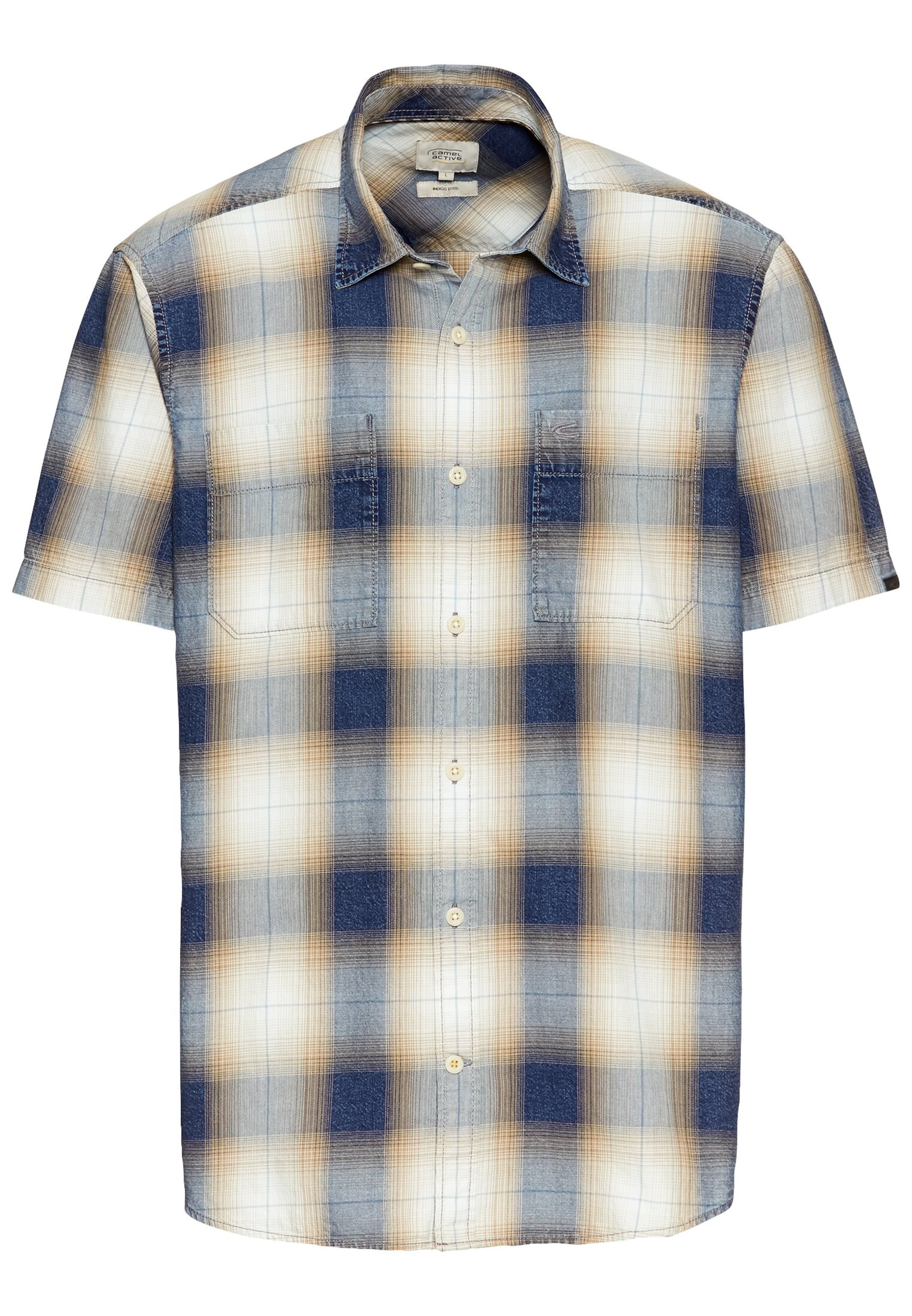 CAMEL ACTIVE Regular fit Button Up Shirt in Blue: front