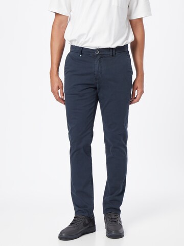 No Excess Regular Chino Pants in Blue: front